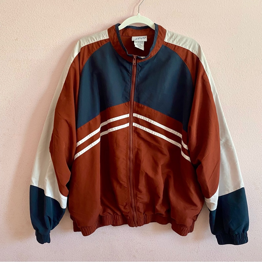 Irvine Park 100% Polyester Urban Vintage 90's Hip Hop Streetwear Track Jacket